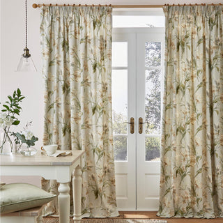 Laura Ashley Gosford Pencil Pleat Curtains - Sage