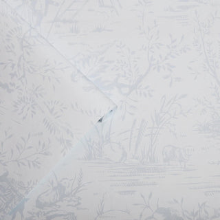 Laura Ashley Sugared Grey Toile de Jouy Wallpaper