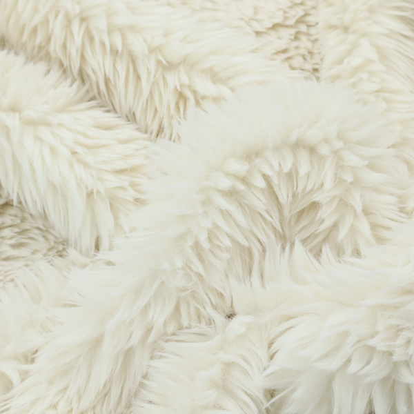 Laura Ashley Husky Faux Fur Cream Colour Upholstery Fabric CTR-1167