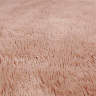 Laura Ashley Husky Faux Fur Dusty Pink Colour Upholstery Fabric CTR-1177
