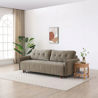 Laura Ashley Jaxx Washed Olive Chenille 3 Seater Sofabed