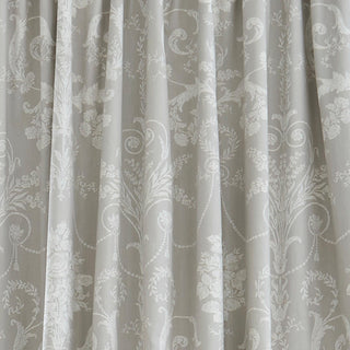 Laura Ashley Josette Blackout Pencil Pleat Curtains - Dove Grey