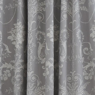 Laura Ashley Josette Blackout Pencil Pleat Curtains - Steel