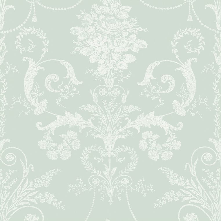 Laura Ashley Josette Wallpaper Duck Egg