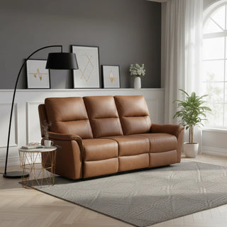Laura Ashley Keswick Tan Fabric 3 Seater Sofa – Fixed or Power Recliner