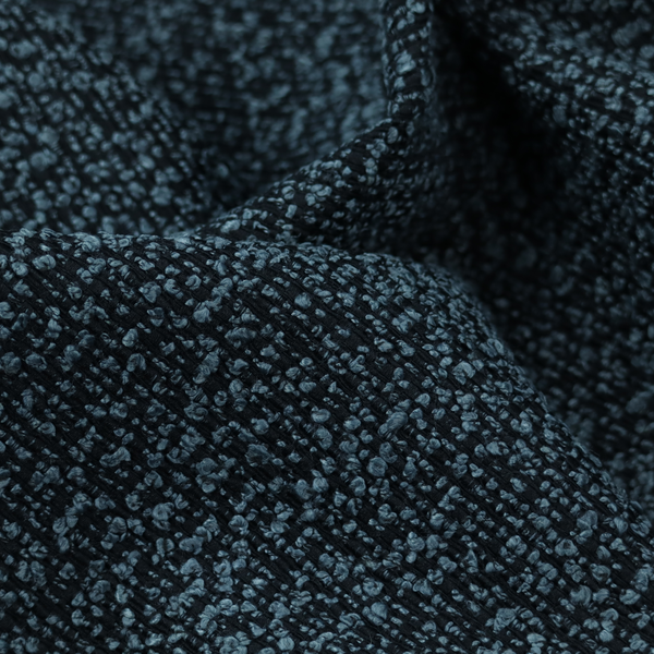 Laura Ashley LA Balmoral Hard Wearing Boucle Upholstery Fabric Blue Colour CTR-1836