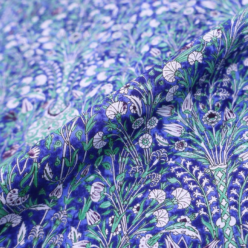 Laura Ashley LA Dressmaking Floral Cotton Lawn - Blue - Thelma
