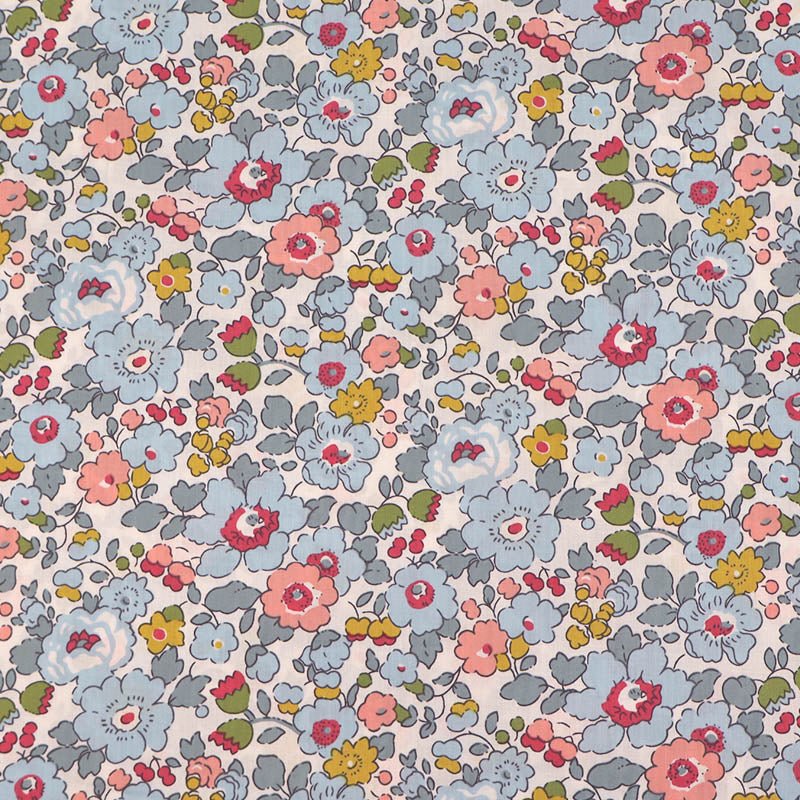 Laura Ashley LA Dressmaking Floral Cotton Lawn - Petal - Grey
