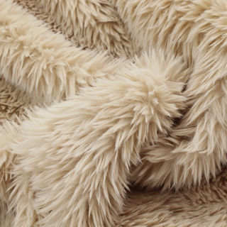 Laura Ashley LA Husky Faux Fur Beige Colour Upholstery Fabric CTR-1168