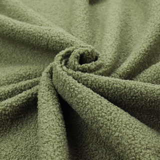 Laura Ashley LA Zikmund Boucle Olive Green Colour Upholstery Fabric CTR-3568