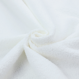 Laura Ashley LA Zikmund Boucle White Colour Upholstery Fabric CTR-3551