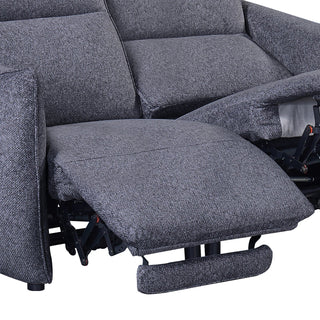 Laura Ashley Libra Antracite Fabric Power Recliner 2 Seater Sofa with Adjustable Headrests