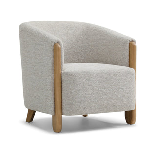 Laura Ashley Lilian Tub Chair in Natural Textured Woven Chenille