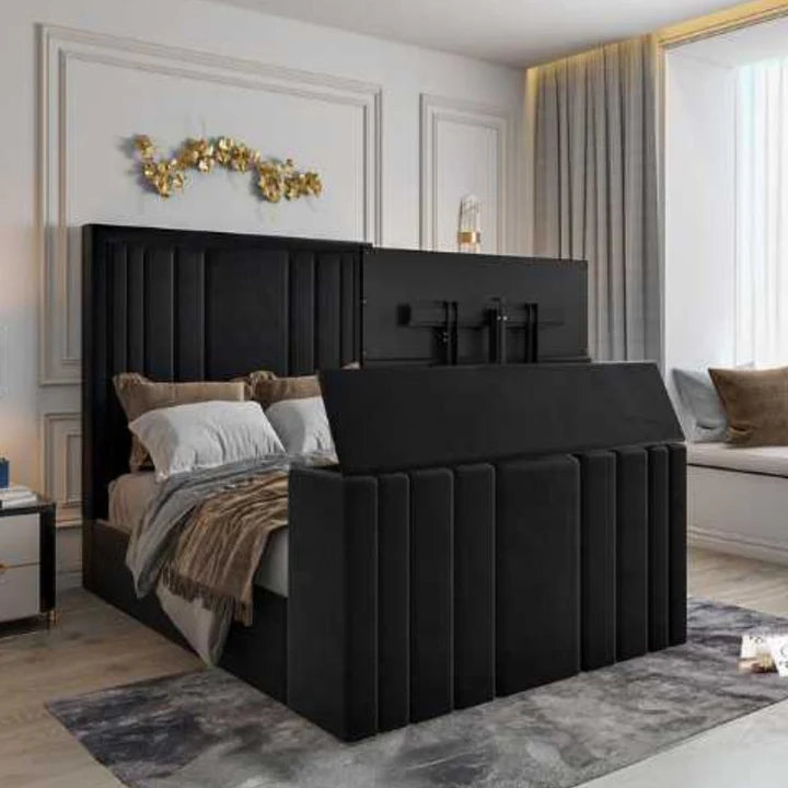 Laura Ashley Luxury Tv Bed Frame - With Built in Tv Lift Mechanism