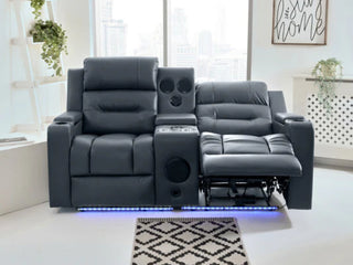 Laura Ashley Milan - 2 Seater - Leather Recliner