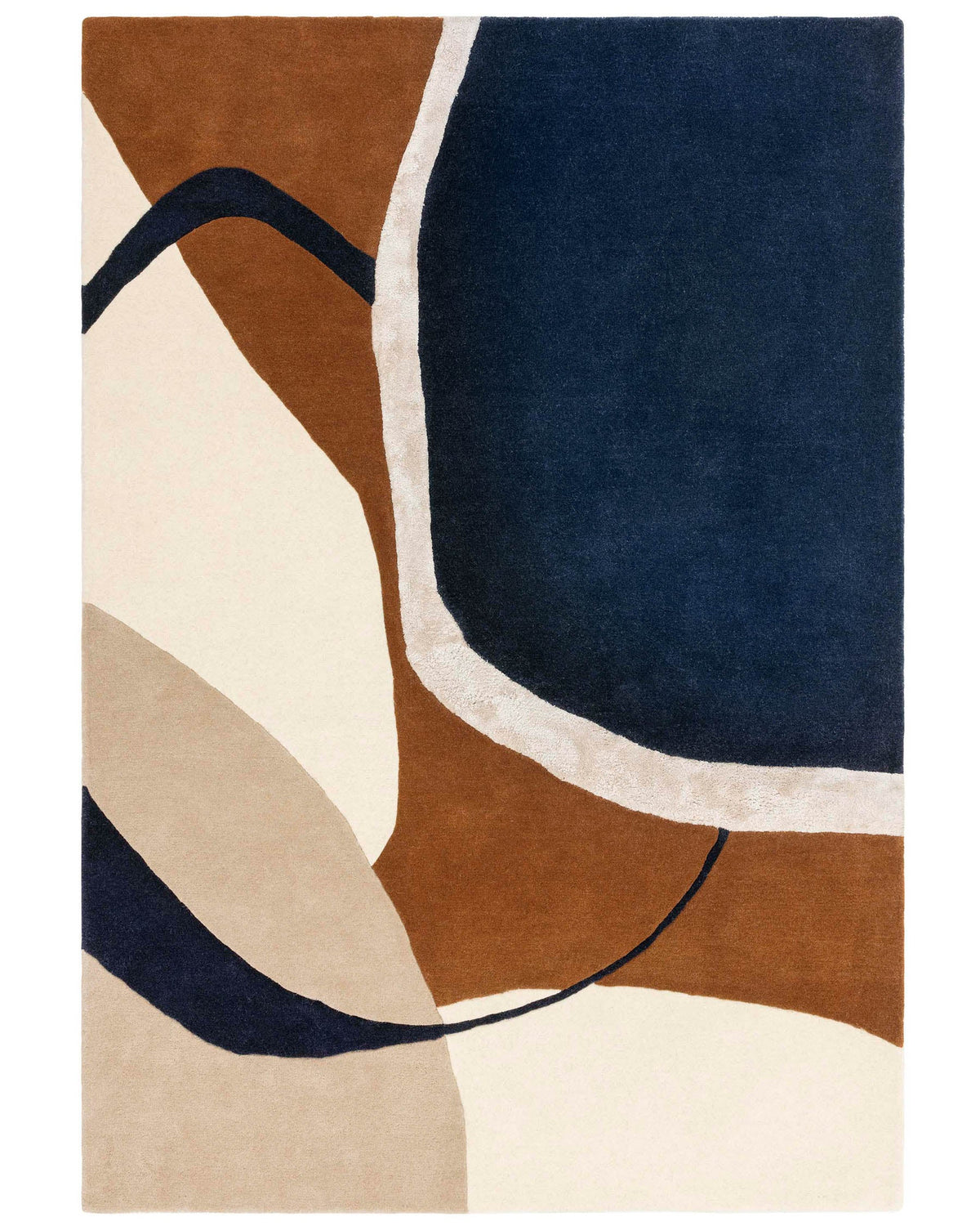 Laura Ashley Neo navy textured medium rug