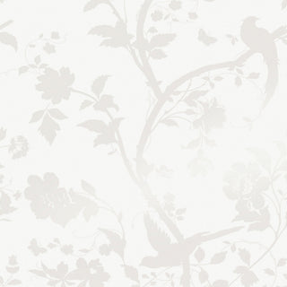 Laura Ashley Oriental Garden Pearlescent Wallpaper White