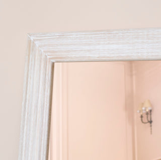 Laura Ashley Orkney 180x90cm Wooden Mirror - Whitewash