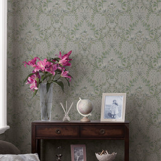 Laura Ashley Parterre Wallpaper Sage