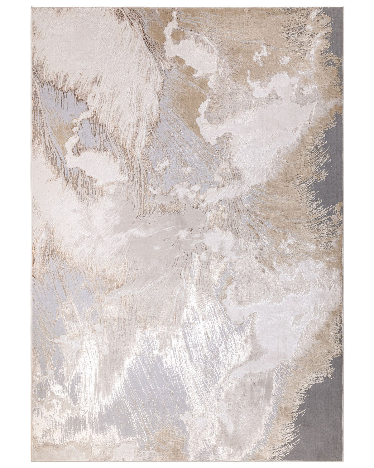 Laura Ashley Perla Expression soft silver textured medium rug