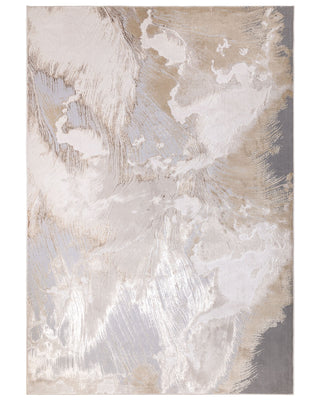 Laura Ashley Perla Expression soft silver textured medium rug