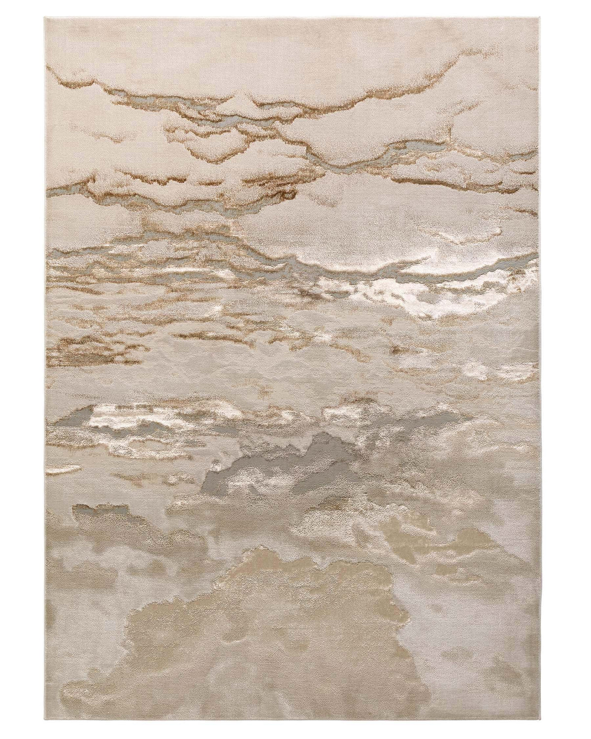 Laura Ashley Perla gold textured medium rug