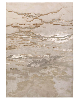 Laura Ashley Perla gold textured medium rug