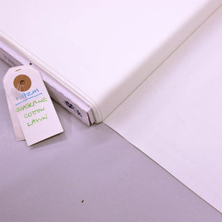 Laura Ashley Plain Cotton Lawn - Ivory