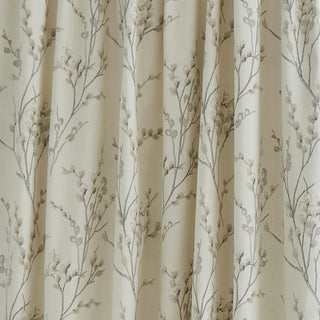 Laura Ashley Pussy Willow Pencil Pleat Curtains - Dove Grey