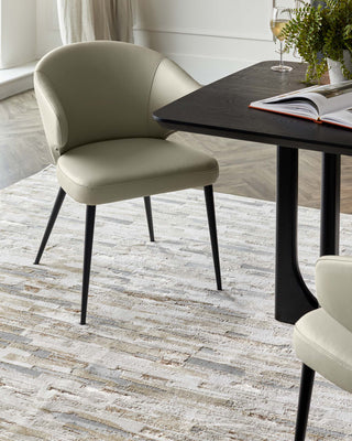 Laura Ashley Rowan mixed metallics textured large rug
