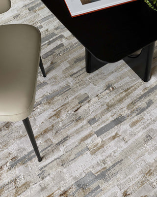Laura Ashley Rowan mixed metallics textured large rug