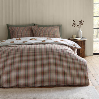 Laura Ashley UK Angus Highland Cow Duvet Cover Set - Natural