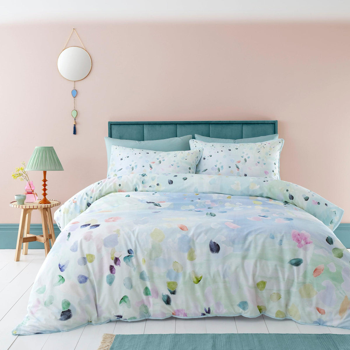 Laura Ashley UK Appletree Alfresco Duvet Cover Set - Duck Egg