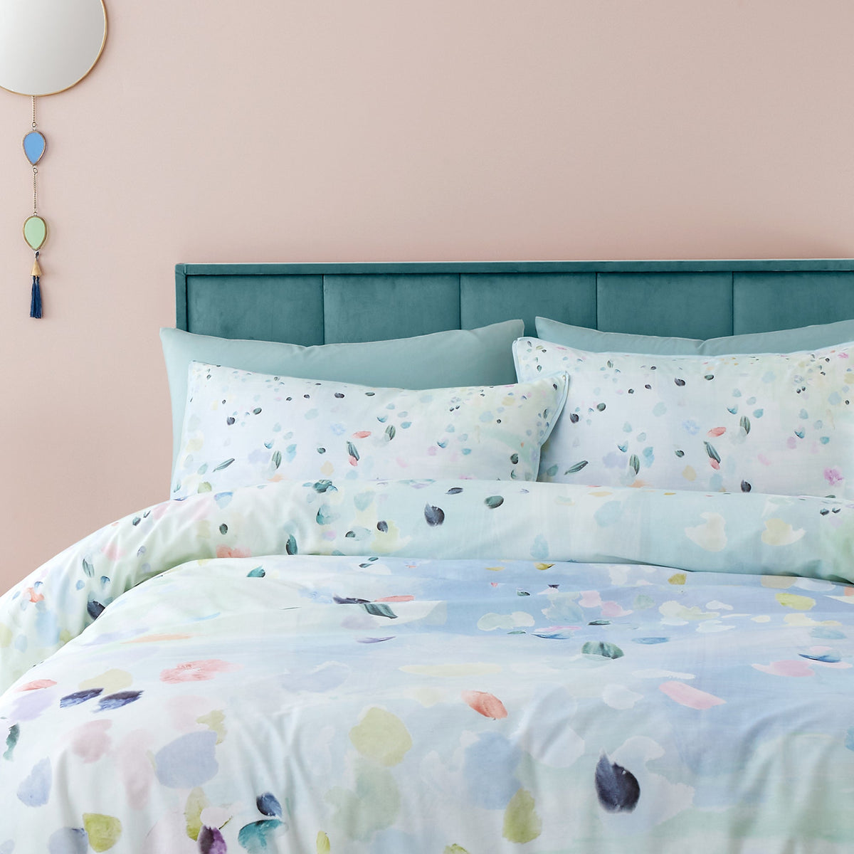 Laura Ashley UK Appletree Alfresco Duvet Cover Set - Duck Egg