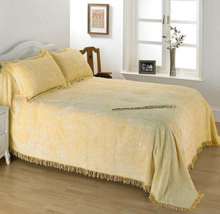 Laura Ashley UK Candlewick Bedspread Geneva - Harvest