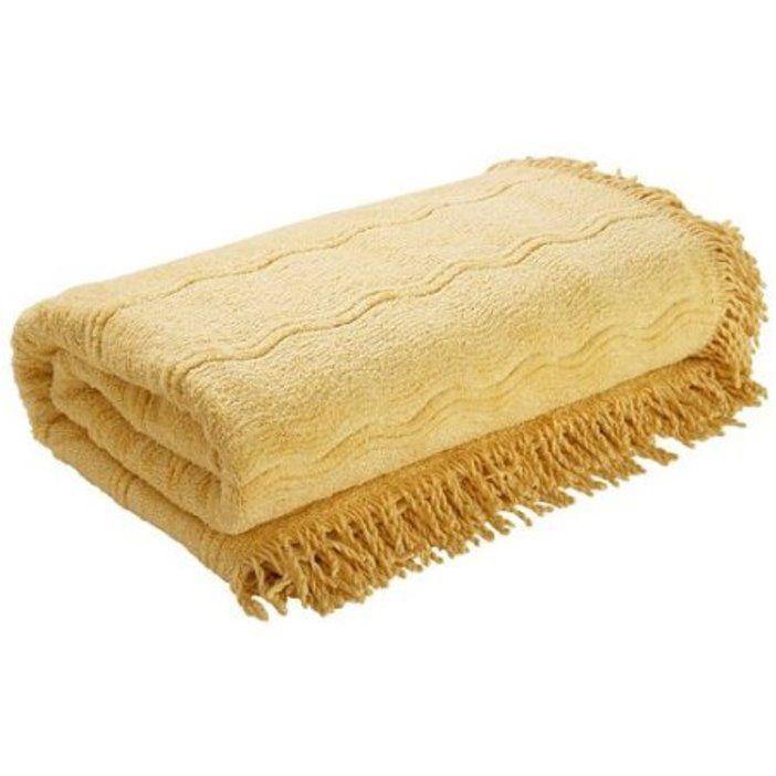Laura Ashley UK Candlewick Bedspread Geneva - Harvest