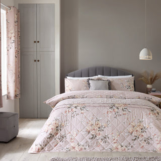 Laura Ashley UK Canterbury Bedspread - Blush Pink
