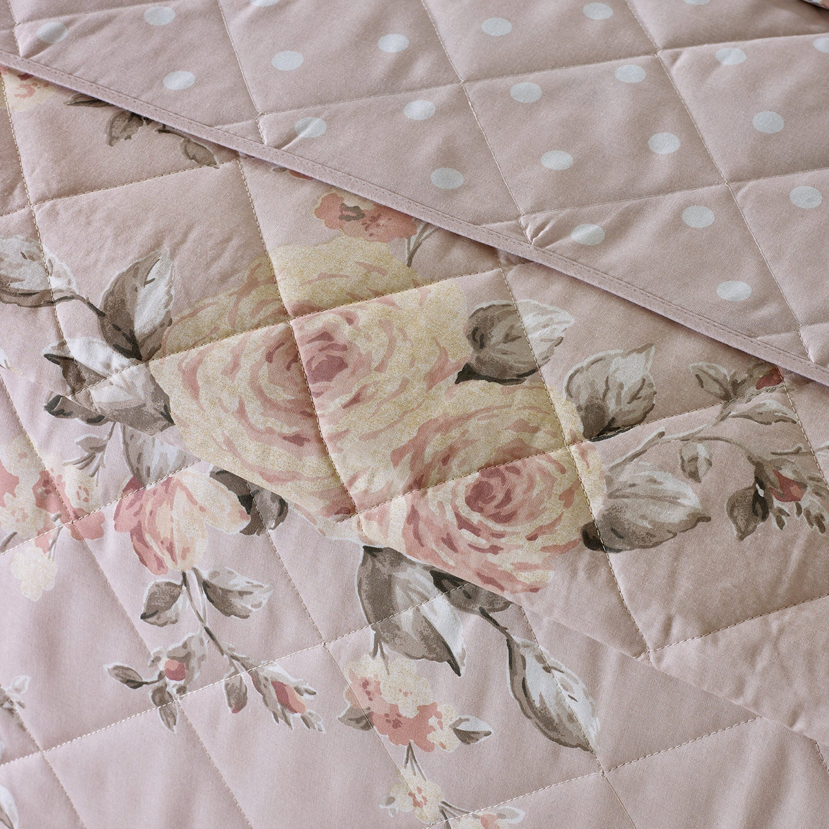 Laura Ashley UK Canterbury Bedspread - Blush Pink
