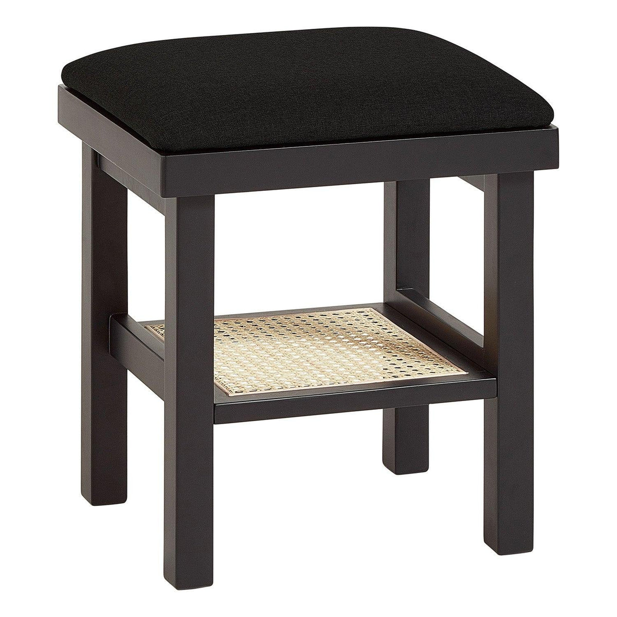 Laura Ashley UK Charlie Black Dressing Table Stool