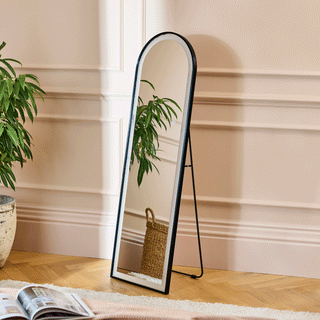 Laura Ashley UK Ingham 145x45cm LED Arch Mirror - Black