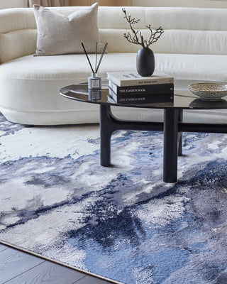 Laura Ashley UK Perla dark navy textured large rug
