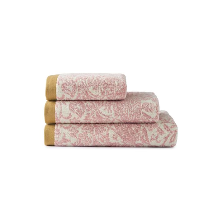 Laura Ashley William Morris at Home Strawberry Thief Plaster Pink Towels