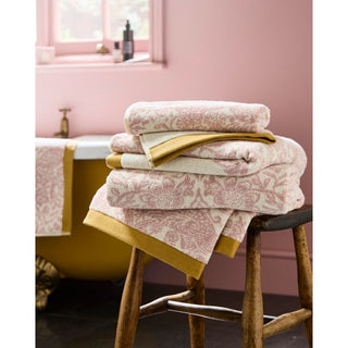 Laura Ashley William Morris at Home Strawberry Thief Plaster Pink Towels