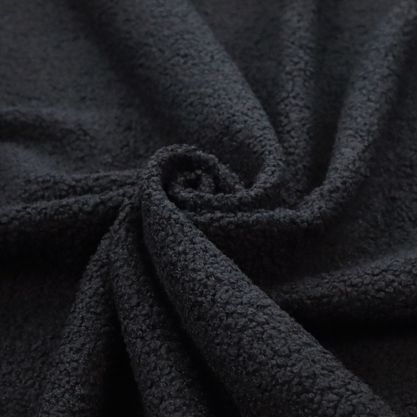 Laura Ashley Zikmund Boucle Black Colour Upholstery Fabric CTR-3556