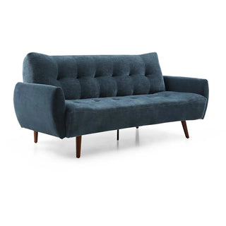 LauraAshley Buno Navy Chenille Fabric Sofa Bed