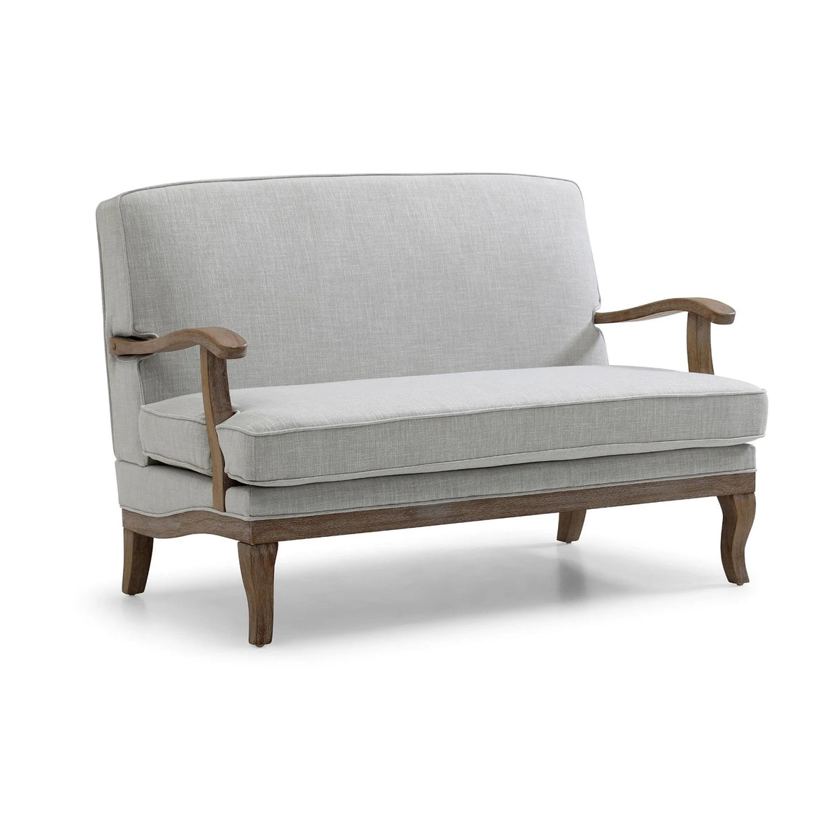 LauraAshley Hastings Two Seater Chair in Antheia Cream Textured Linen