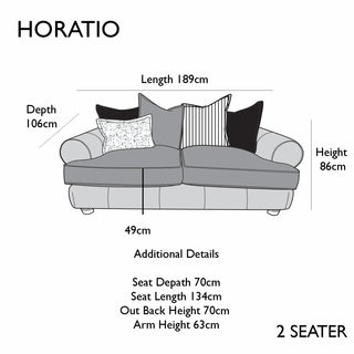 LauraAshley Horatio Fabric Upholstered Sofa Collection