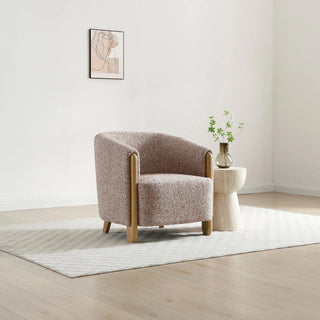 LauraAshley Lilian Tub Chair in Natural Speckled Terracotta