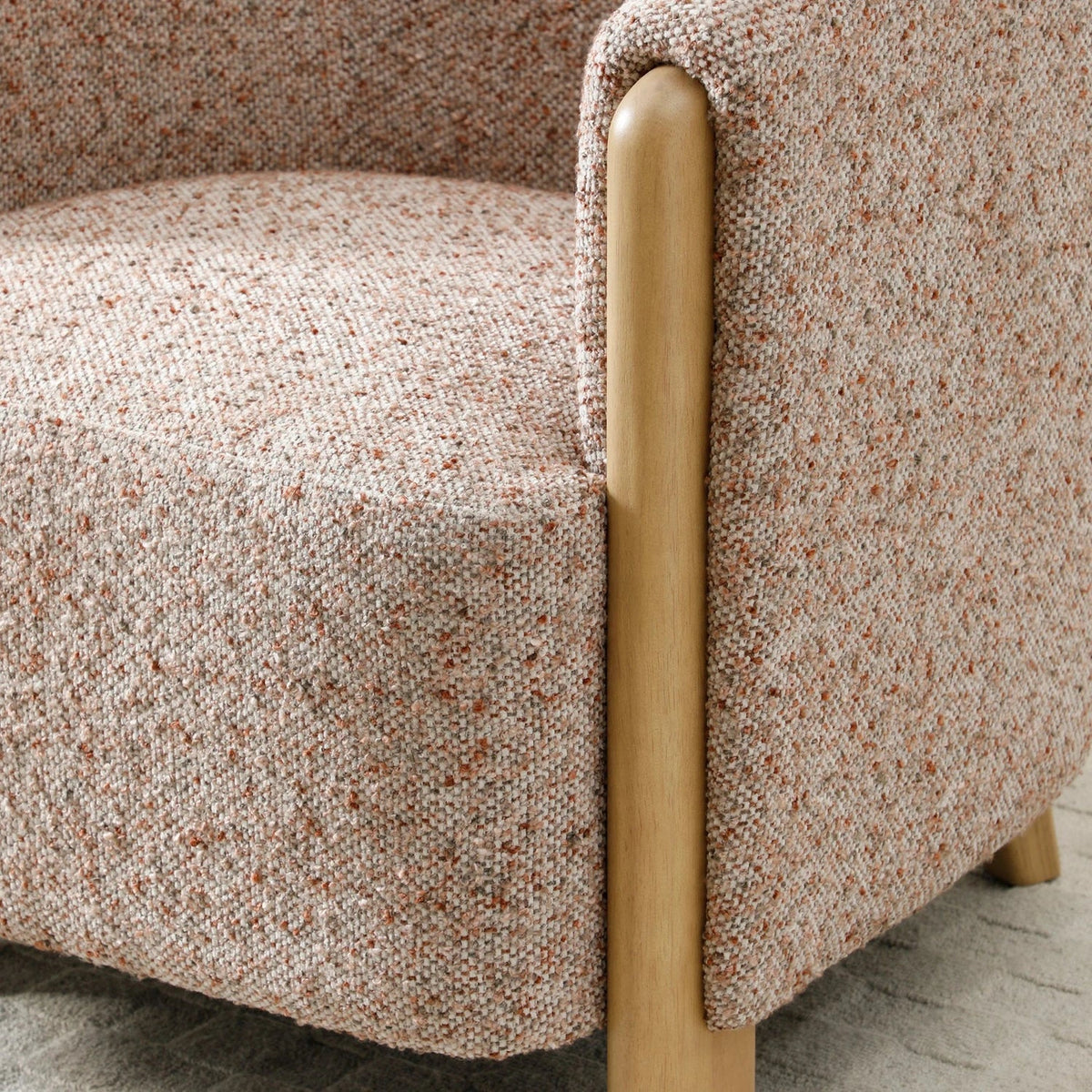 LauraAshley Lilian Tub Chair in Natural Speckled Terracotta