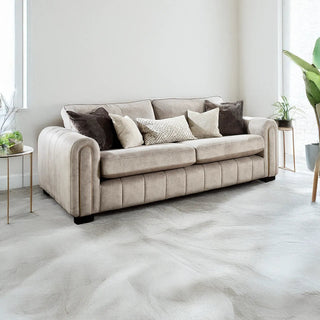 LauraAshley Soho Gemini Stone Fabric 3 Seater Sofa